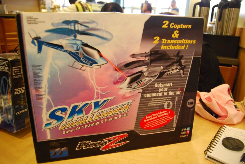 Illustration for article titled PicooZ Sky Challenger Laser Tag R/C Choppers Selling Soon